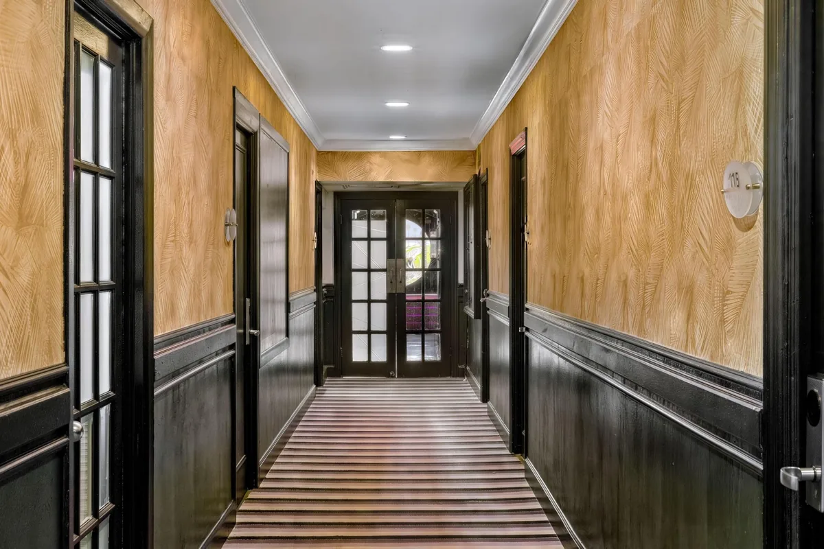 A guest corridor at the Beacon